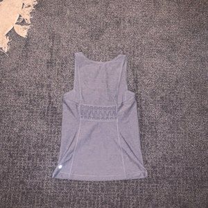 Lululemon gray tank top with back detail/ size 6